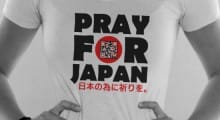 Ace Burpee's QR Code Pray for Japan Red Cross T-shirt Ace Burpee's QR Code Pray for Japan Red Cross T-shirt